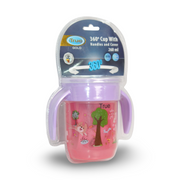 True Gold 360° Training Cup with Handles 260ml – Pink & Purple