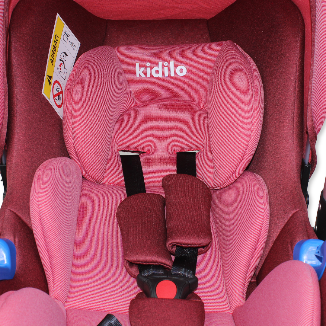 Kidilo Car Seat and Carrier – Burgundy