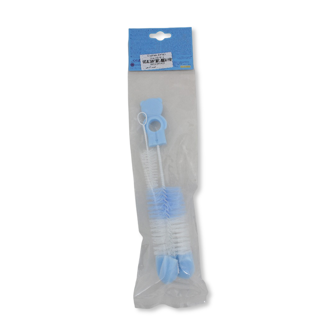 Canpol Babies Bottle and Teat Brush Set with Sponge – Baby Blue