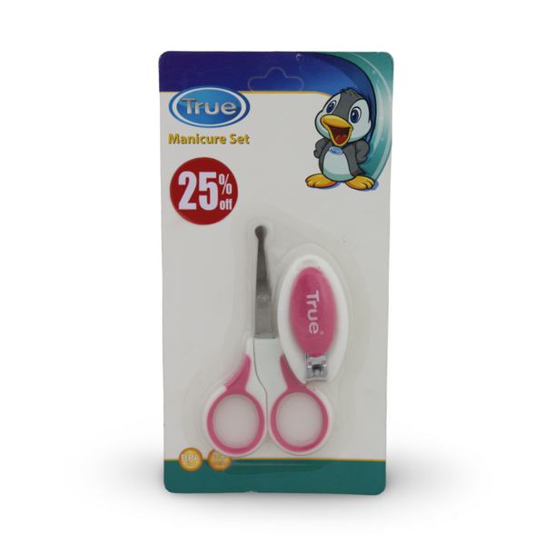 True Safety Scissors With Nail Clipper Set