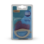 Canpol Silicon Teether & Rubber Handle 3m+ – Pink Duck