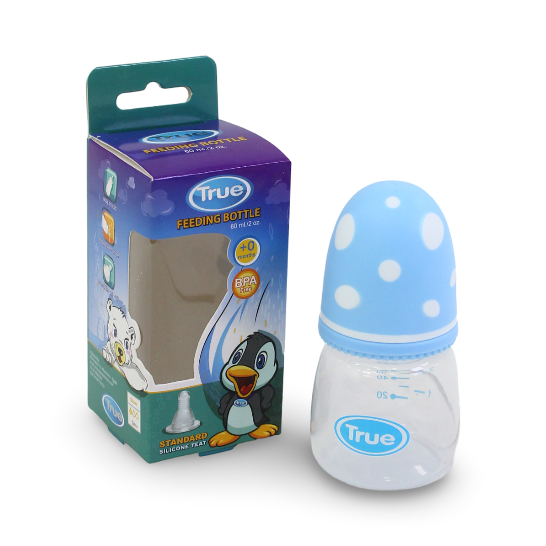 True Standard Bottle with Silicon Teat 0m+ 60ml - Baby Essentials - Step One