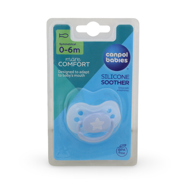 Canpol Babies Silicone Soother 0-6m – Baby Blue