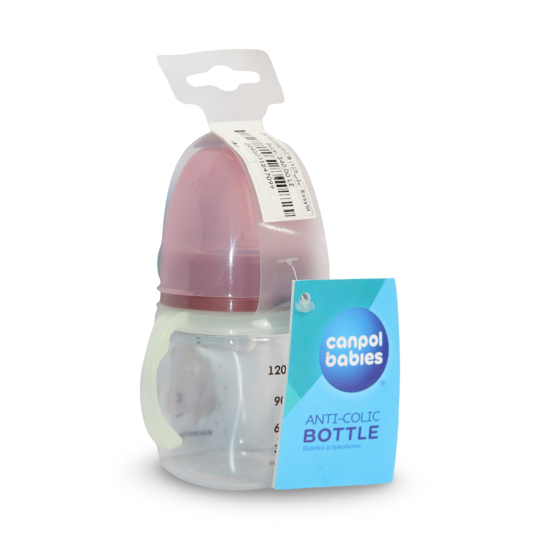 EasyStart Anti-colic Wide Neck Bottle +0m – Rose with Sleepy Koala Print