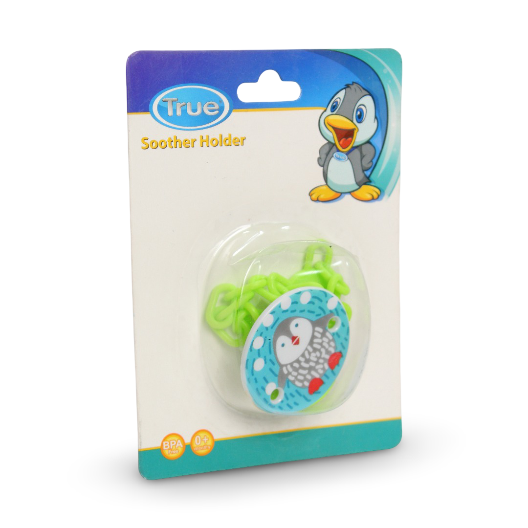 True Soother Holder with Penguin Print