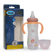 True Gold Standard Feeding Bottle with Handles – Pink