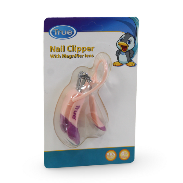True Baby Nail Clipper With Magnifier Lens