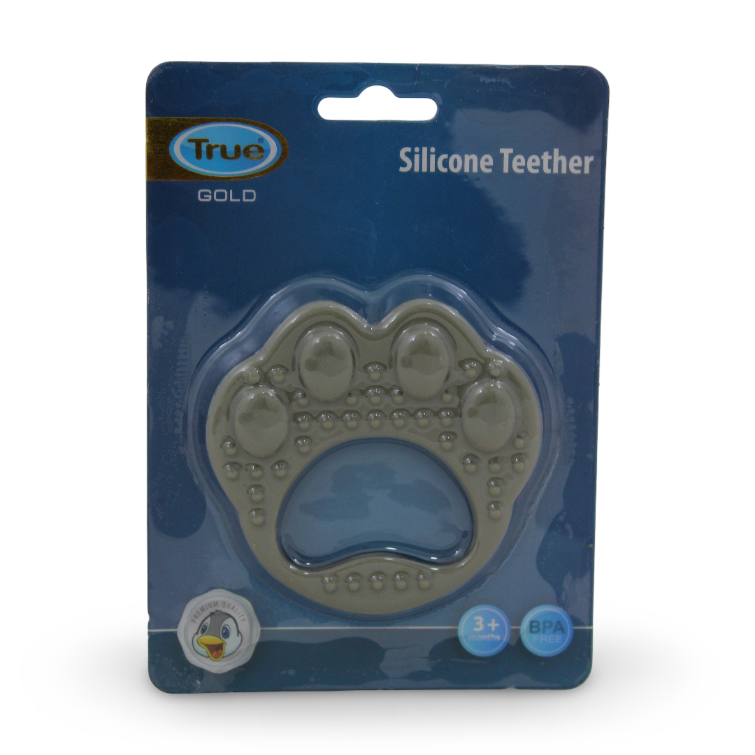 True Gold Silicone Teether – Olive - Baby Essentials