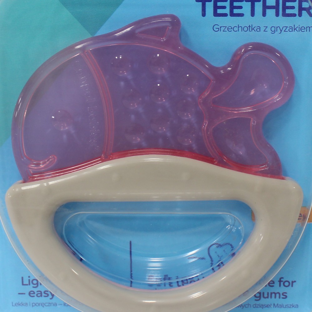 Canpol Babies Rattle with Water Teether 3m+ – Fuchsia Fish