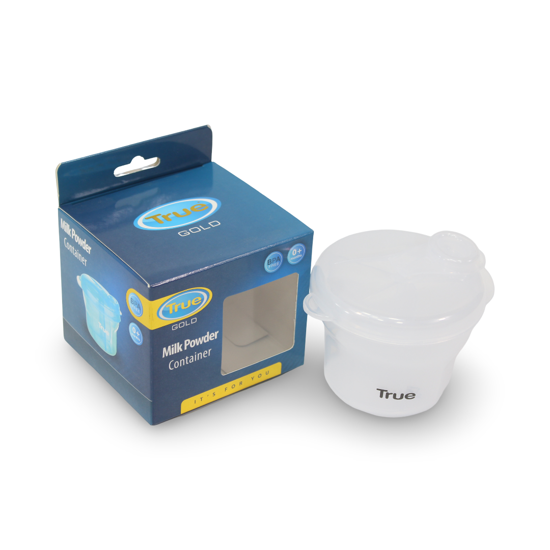 True Gold Baby Milk Powder Container – White