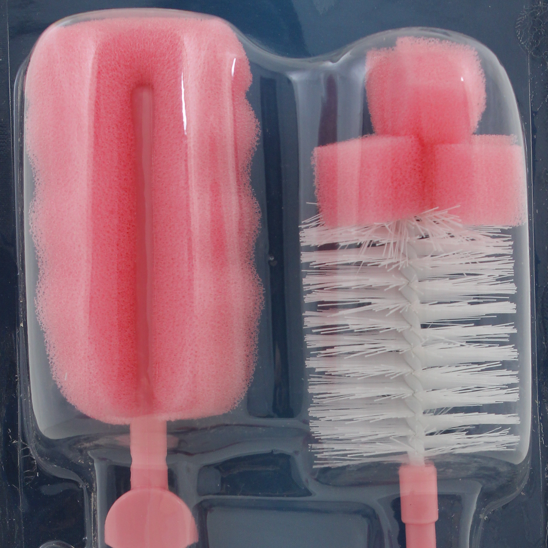 True Gold Bottles & Teats Cleaning Brushes Set 6Pcs – Pink