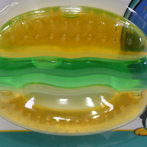True Water-Filled Teether Burger Design