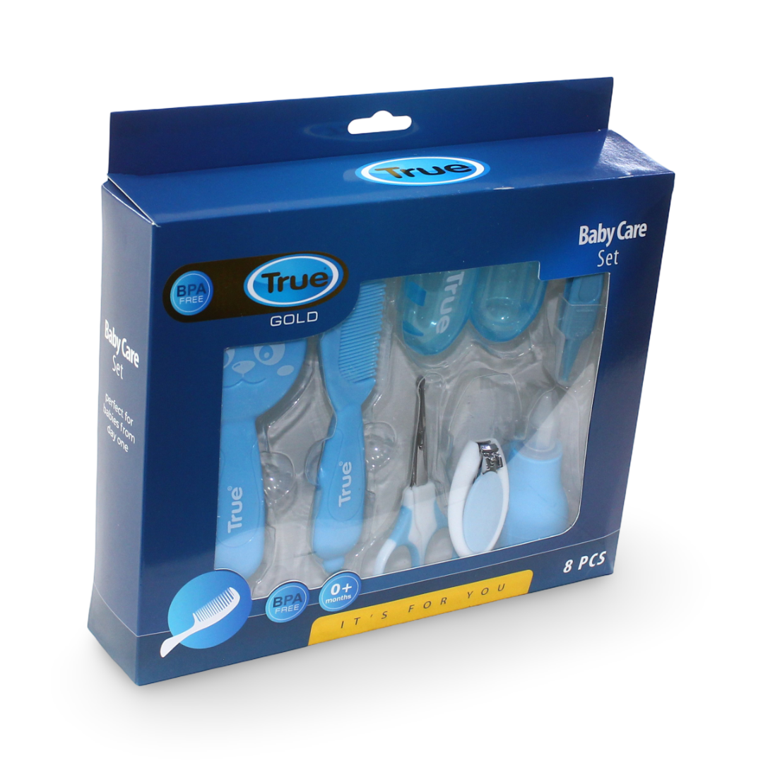 True Gold Baby Care Set 8Pcs – Blue