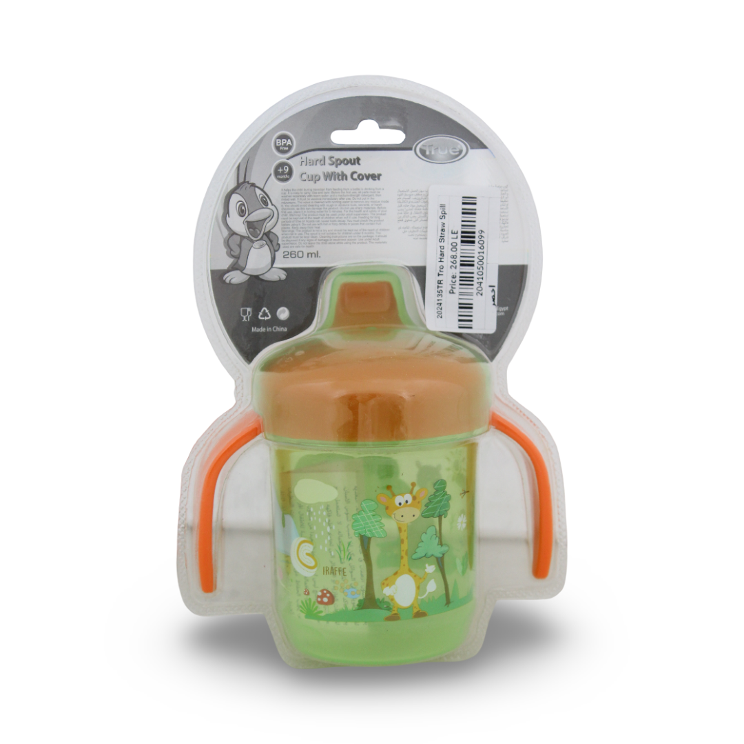 True Non-Spill Hard Spout Cup with Handle 260ml – Green