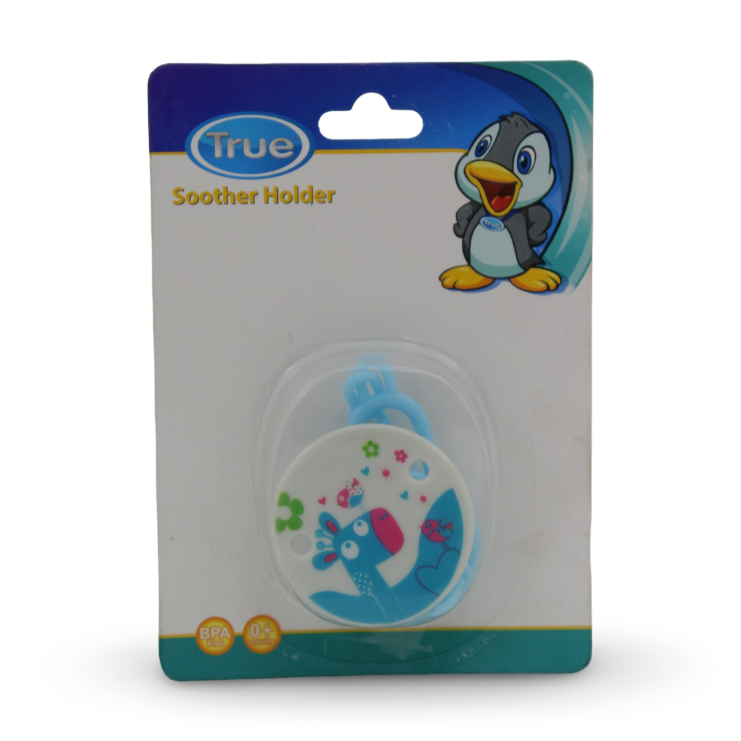 True Soother Holder – Blue - Baby Essentials