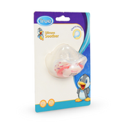 True Cherry Silicone Soother +6m – Salmon with Owl Print