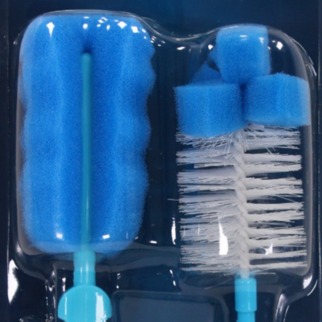 True Gold Bottles & Teats Cleaning Brushes Set 6Pcs – Blue