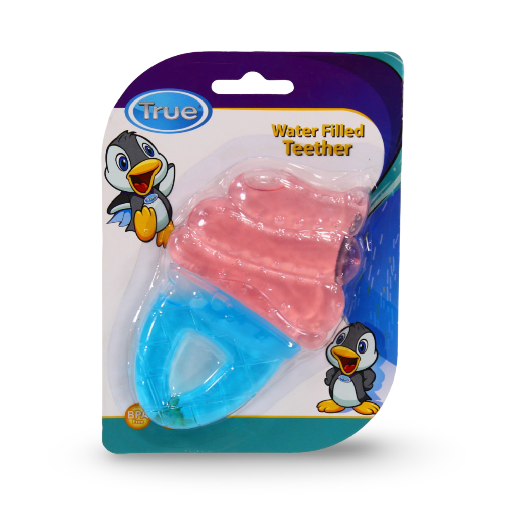 True Water Teether – Blue & Pink Ice Cream Shape