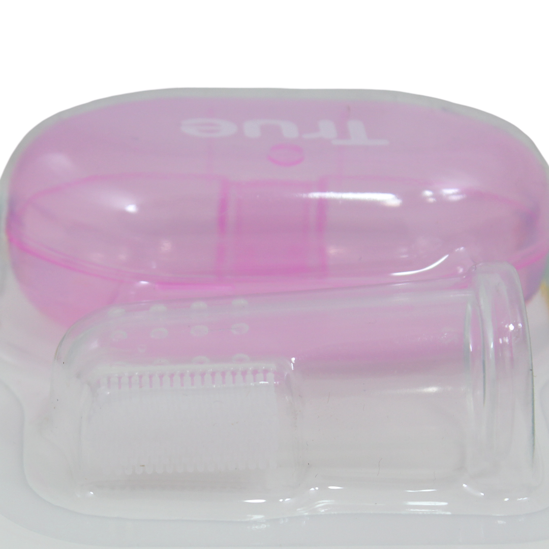 True Silicone Finger Toothbrush – Pink