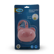True Gold Silicone Soother Container – Dusty Pink