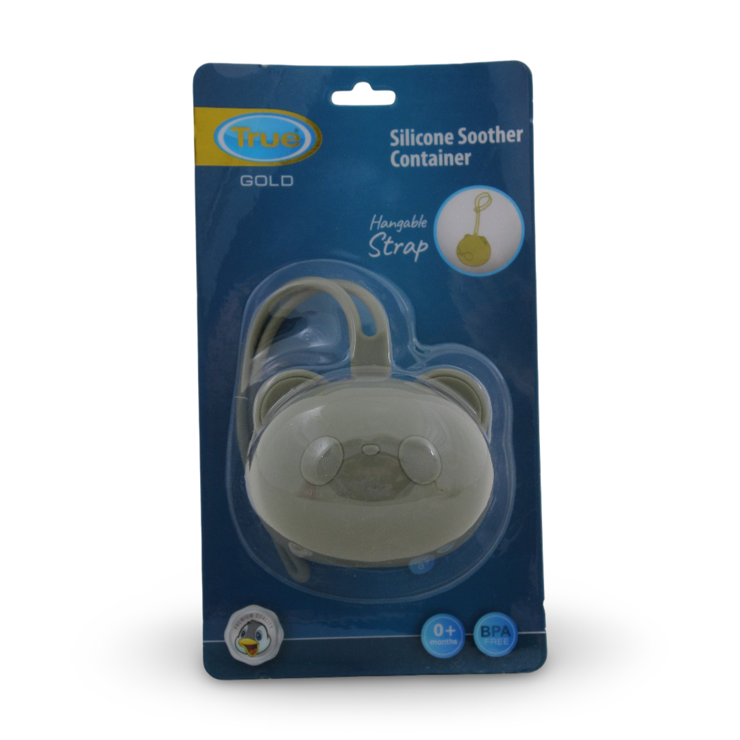 True Gold Silicone Soother Container – Olive
