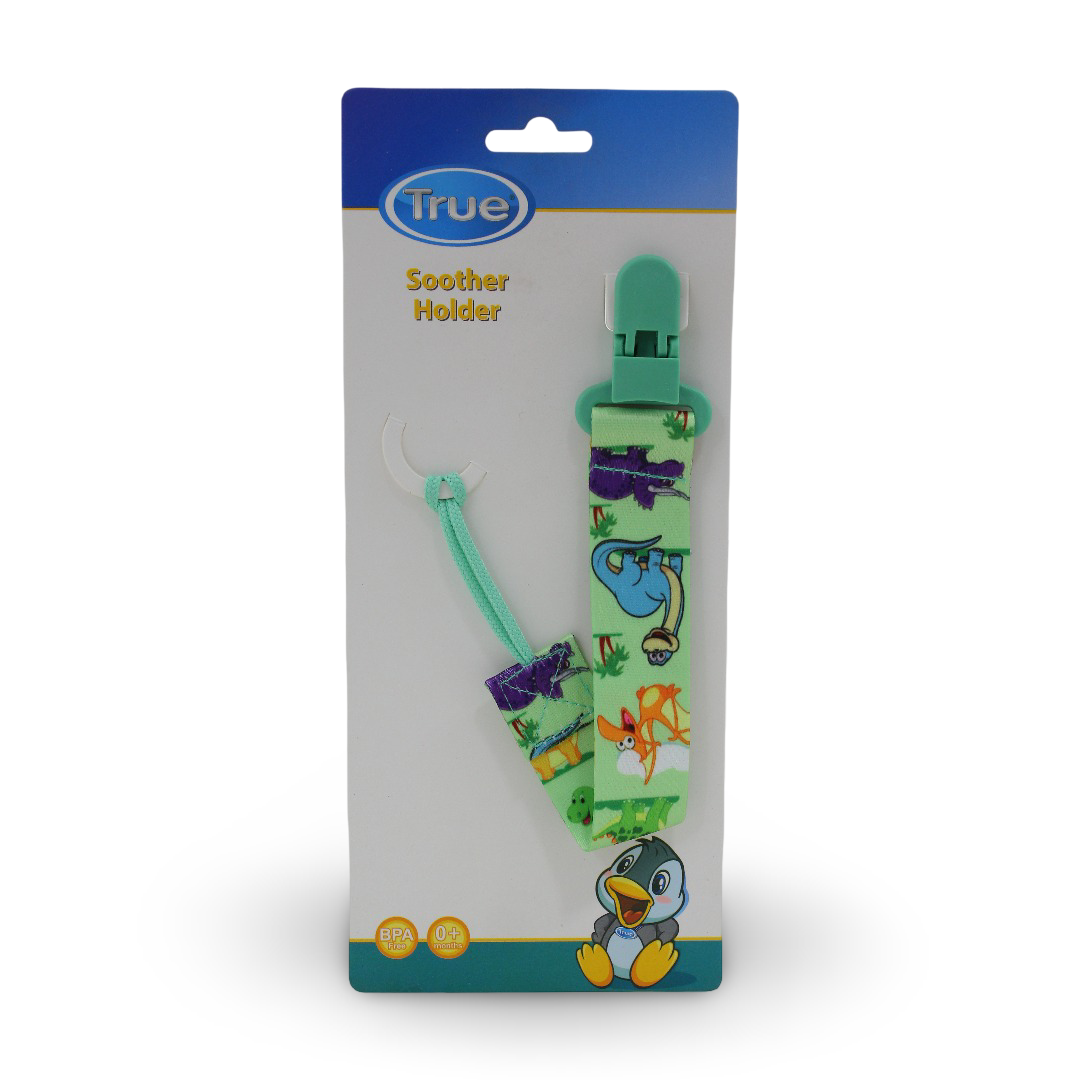 True Baby Soother Holder – Green - Baby Essentials