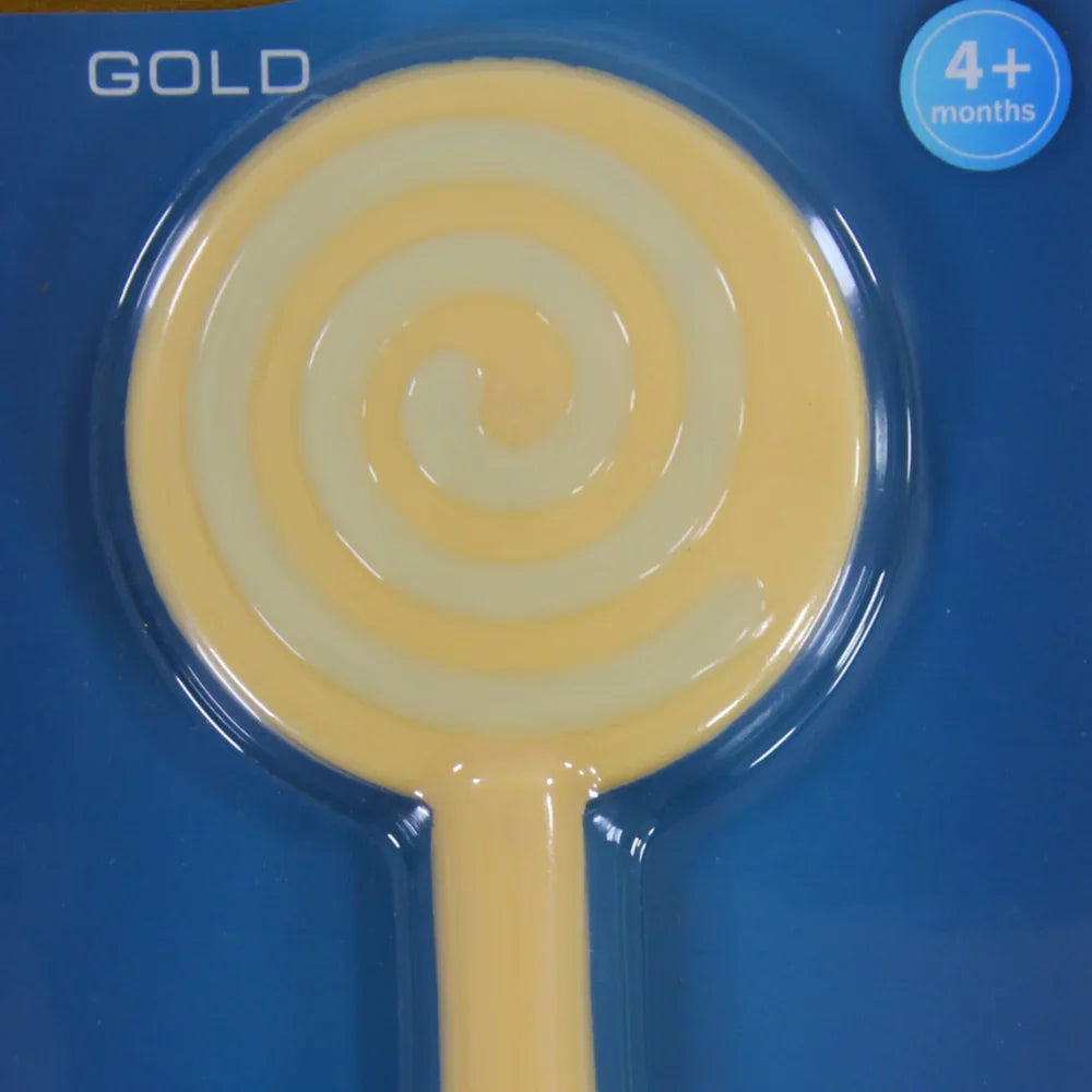 True Gold Silicone Teether – Yellow Candy