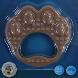 True Gold Silicone Teether – Brown Paw