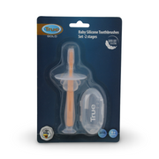 Baby Silicone Toothbrush Set 0m+ – Salmon