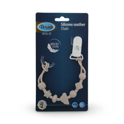 True Gold Silicone Soother Chain – Beige