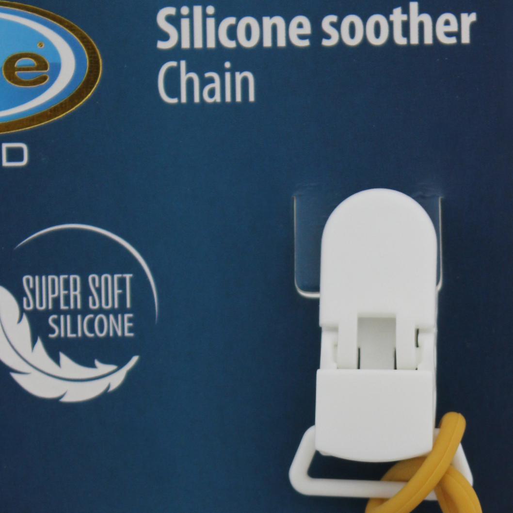 True Gold Silicone Soother Chain – Mustard