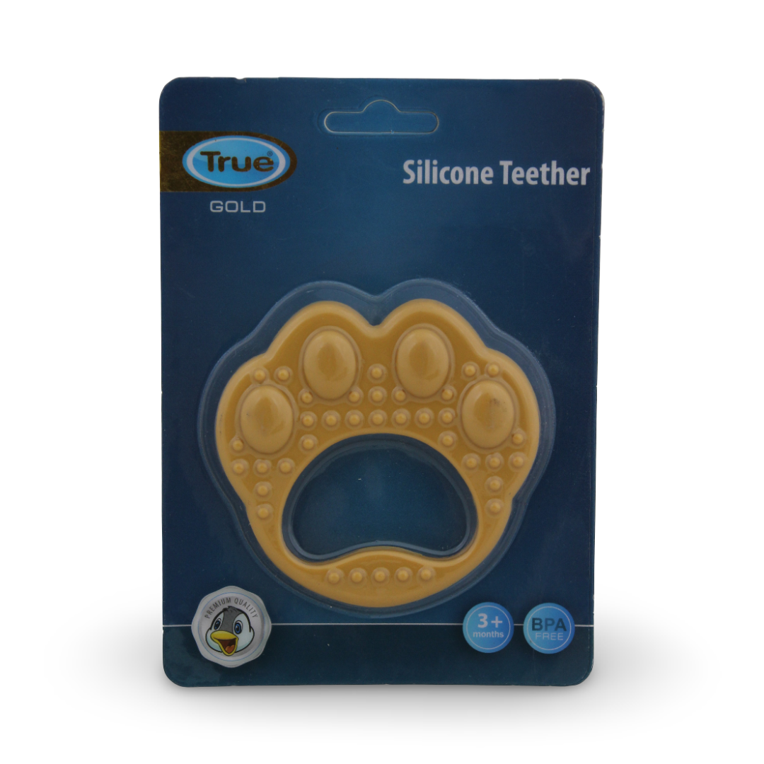 True Gold Silicone Teether 3m+ – Yellow