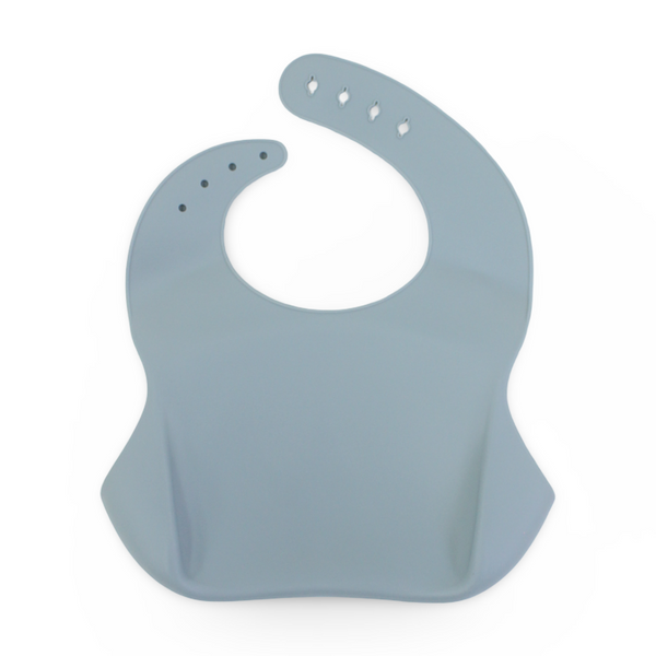 True Gold Silicone Baby Bib – Grey