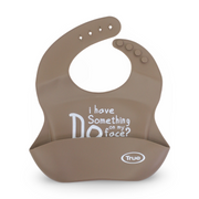 True Gold Silicone Baby Bib – Brown
