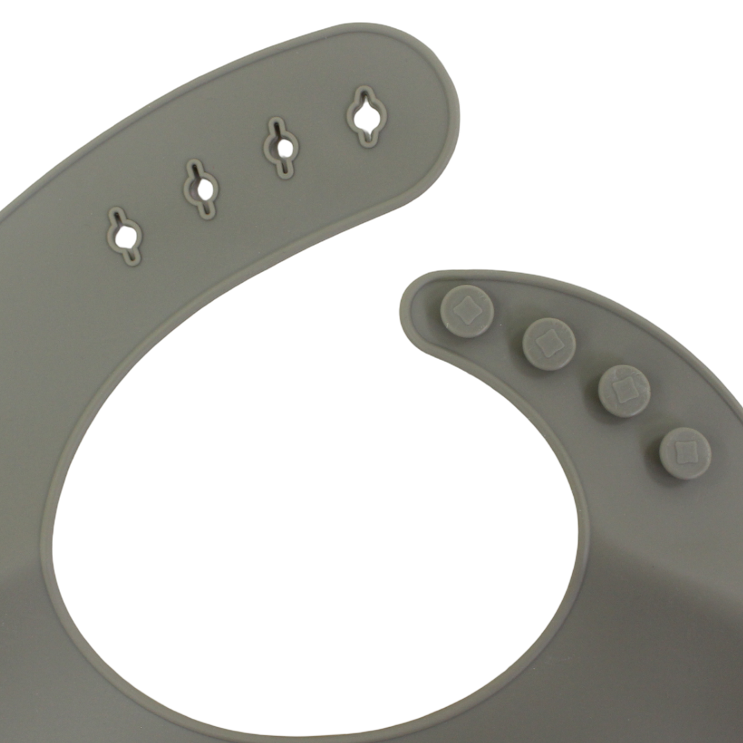 True Gold Silicone Baby Bib – Olive