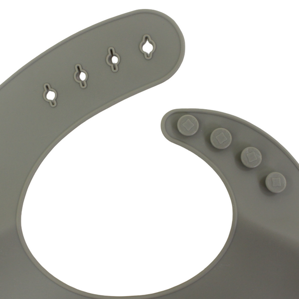 True Gold Silicone Baby Bib – Olive