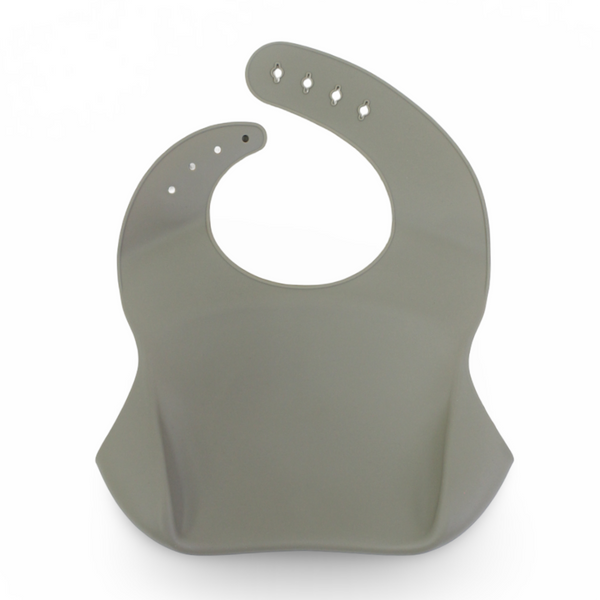 True Gold Silicone Baby Bib – Olive