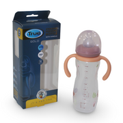 True Gold Standard Feeding Bottle with Handle 260ml – Salmon
