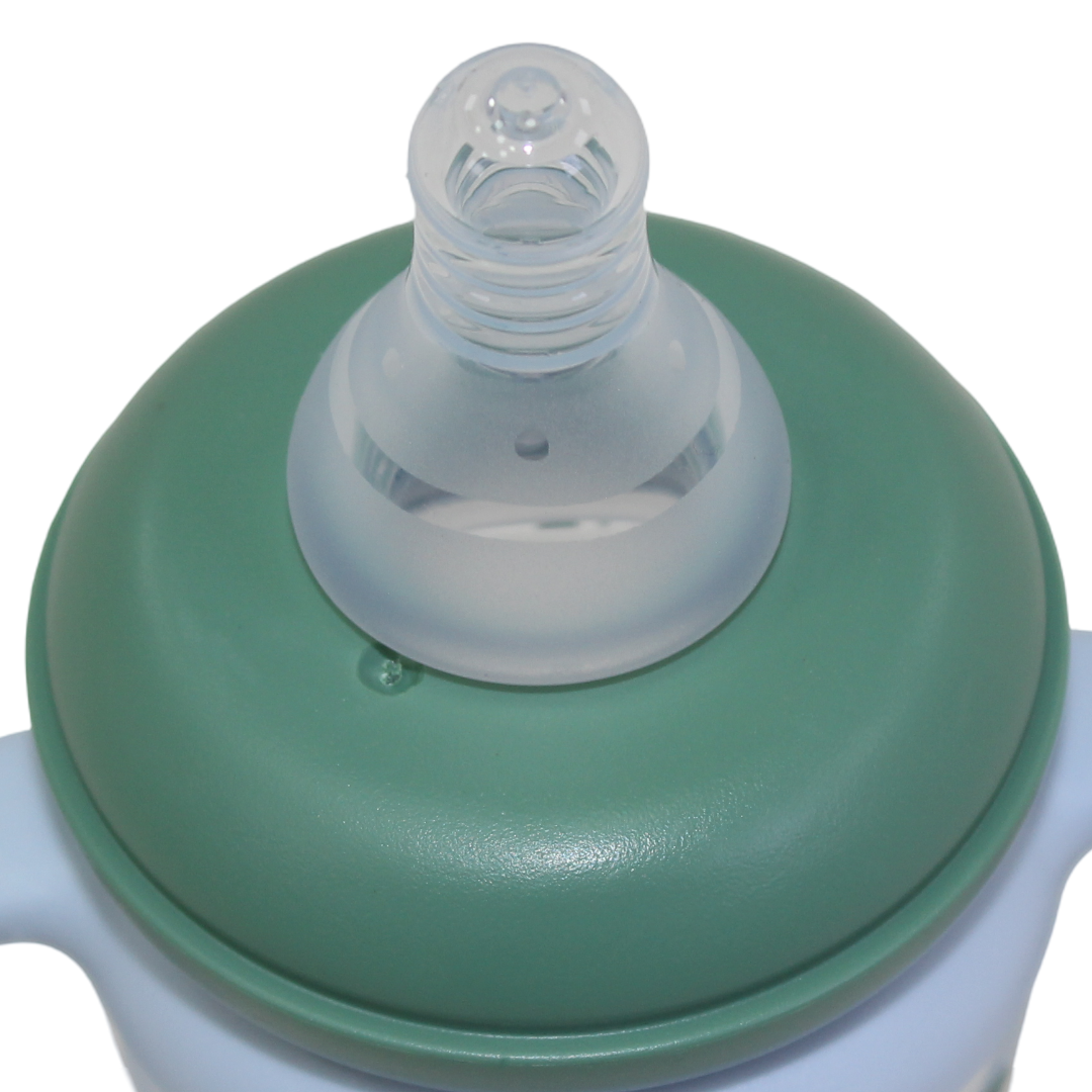 True Gold Standard Feeding Bottle with Handles 260ml 3m+ – Green
