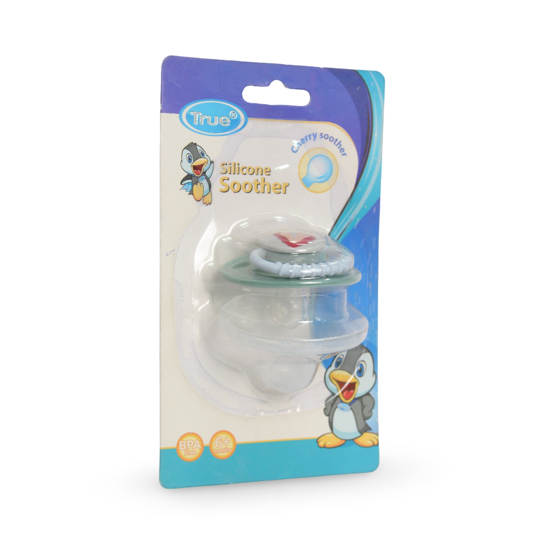 True Cherry Silicone Soother +6m – Strawberry Print - Baby Essentials