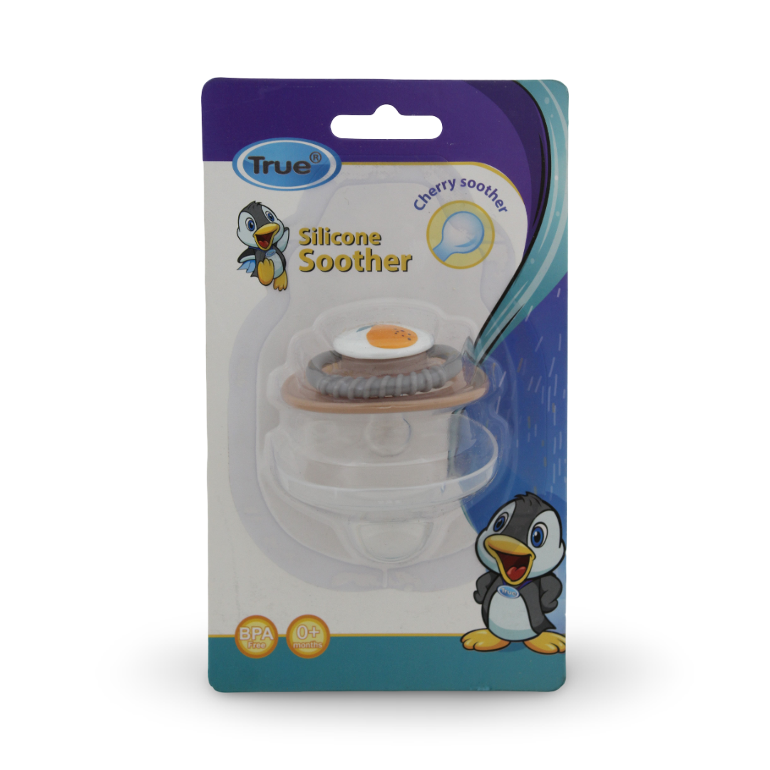 True Silicone Cherry Soother Round Pacifier 0m+ - Baby Essentials