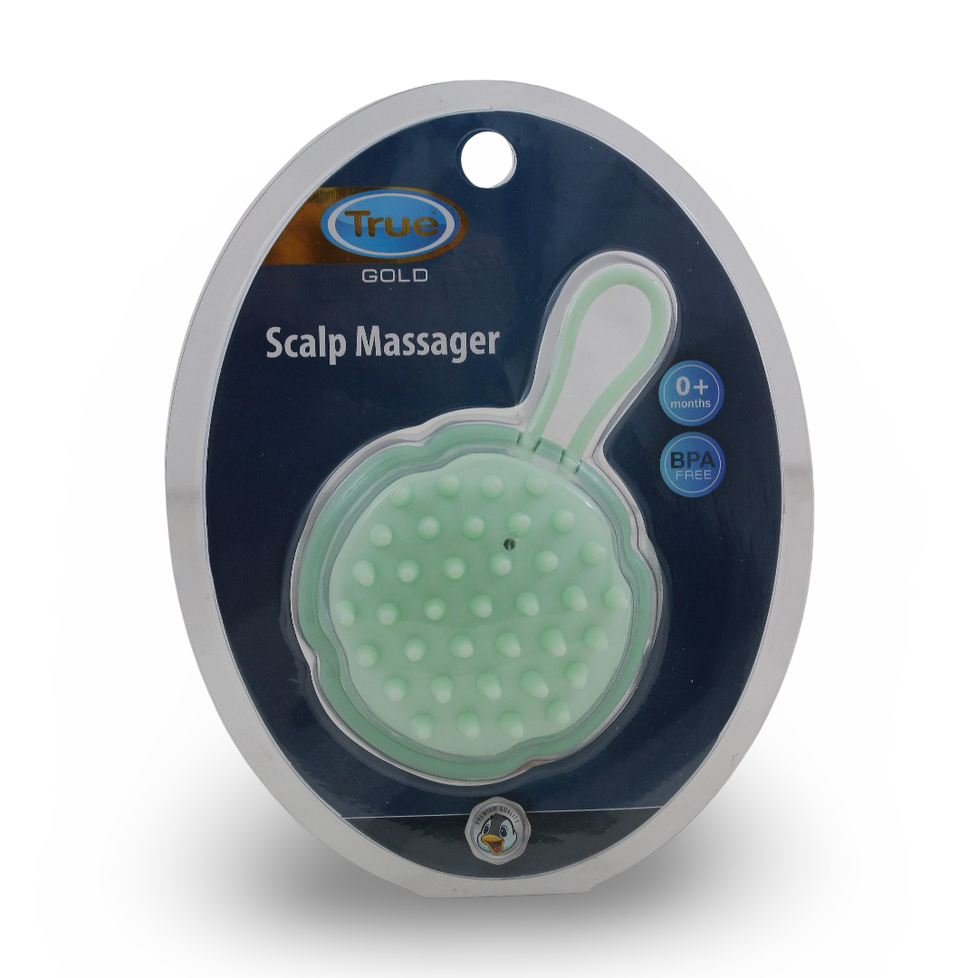 True Gold Scalp Massager +0m – Mint - Baby Essentials