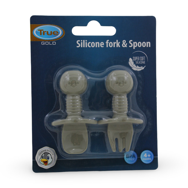 True Gold Silicone (Fork & Spoon) Set +4m – Olive