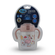 True Gold Stages Drinking Cup With Handles 300ml + 18m – Salmon