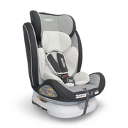 Kidilo 360° Rotating Baby Car Seat with ISOFIX – Dark Grey