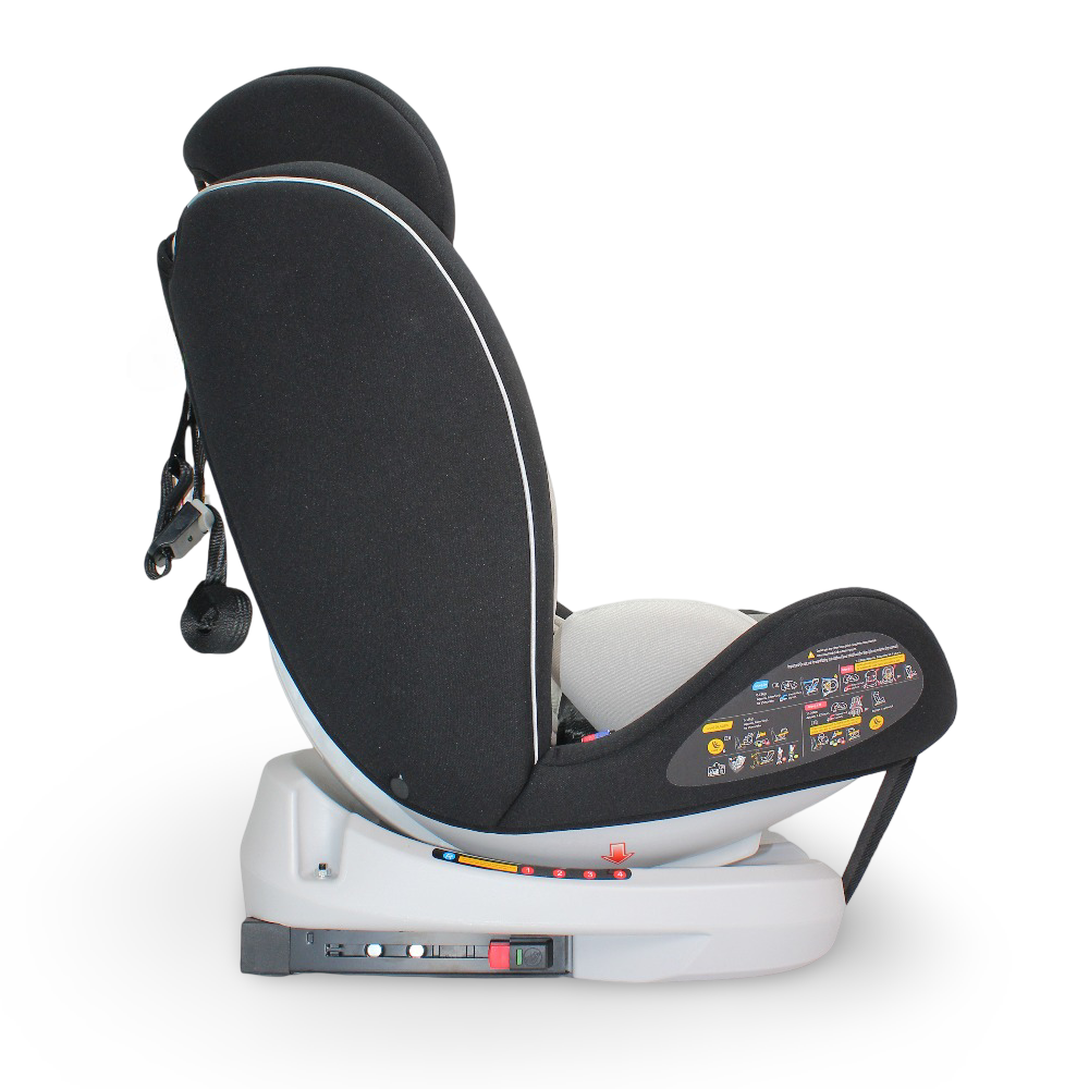 Kidilo 360° Rotating Baby Car Seat with ISOFIX – Dark Grey