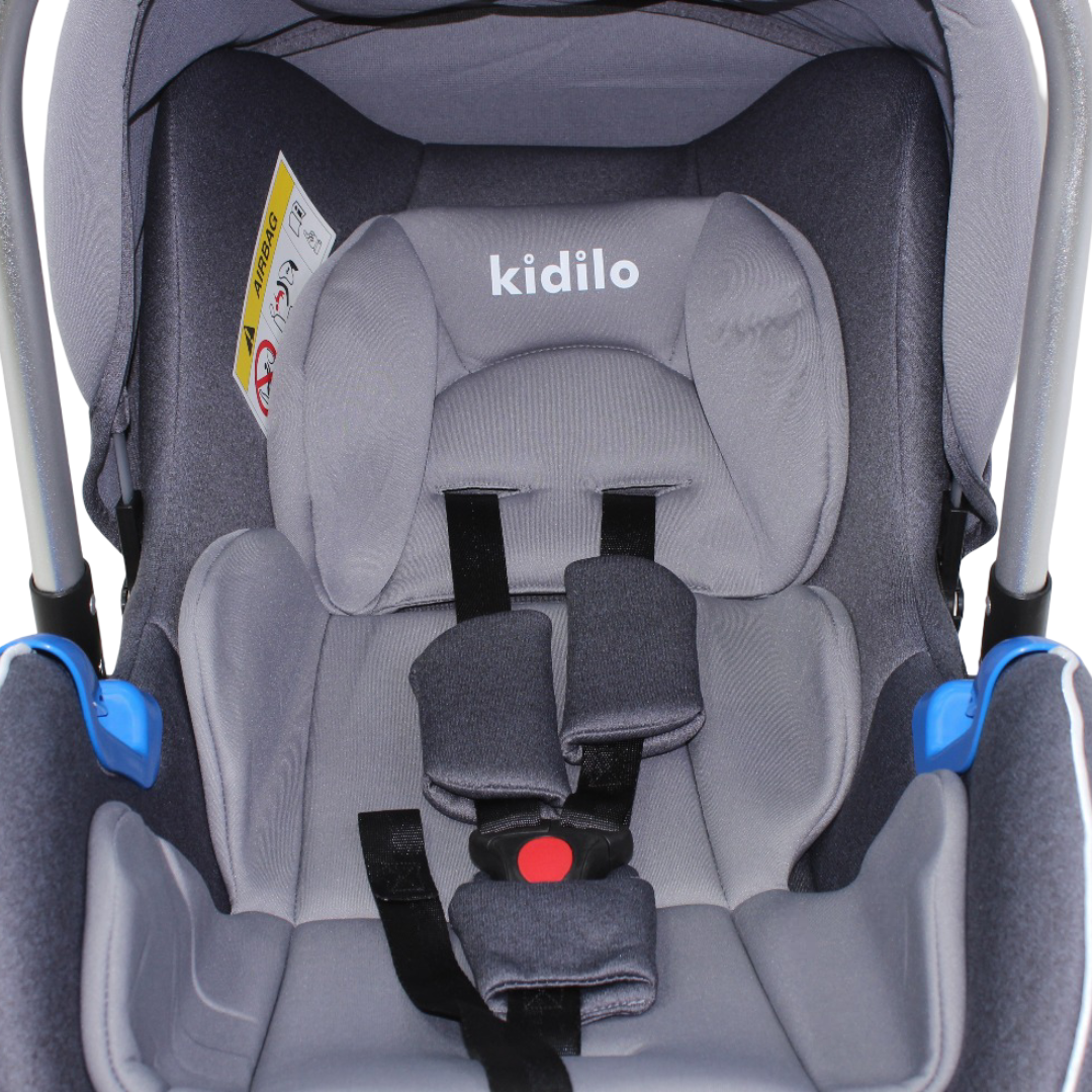 Kidilo Car Seat with Handle – Grey