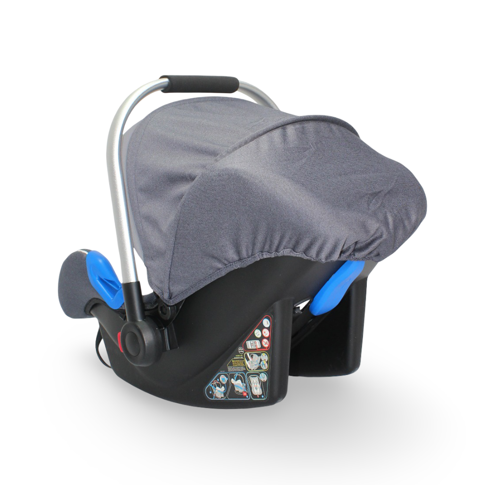 Kidilo Car Seat with Handle – Grey