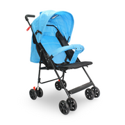 Baby Stroller with Adjustable Canopy and Storage Basket – Turquoise