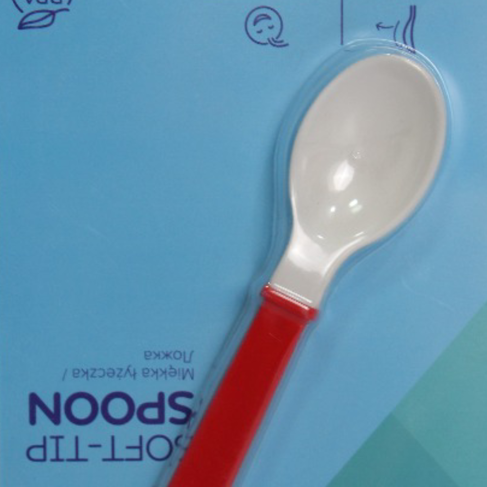 Canpol Babies Soft-Tip Feeding Spoon – Red